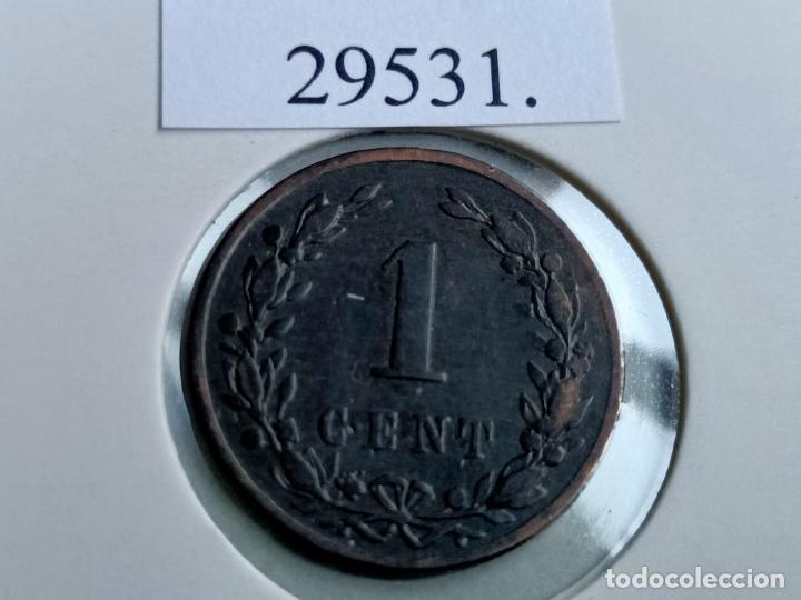 Monedas antiguas de Europa: Holanda 1 c&eacute;ntimo 1878 - Foto 2