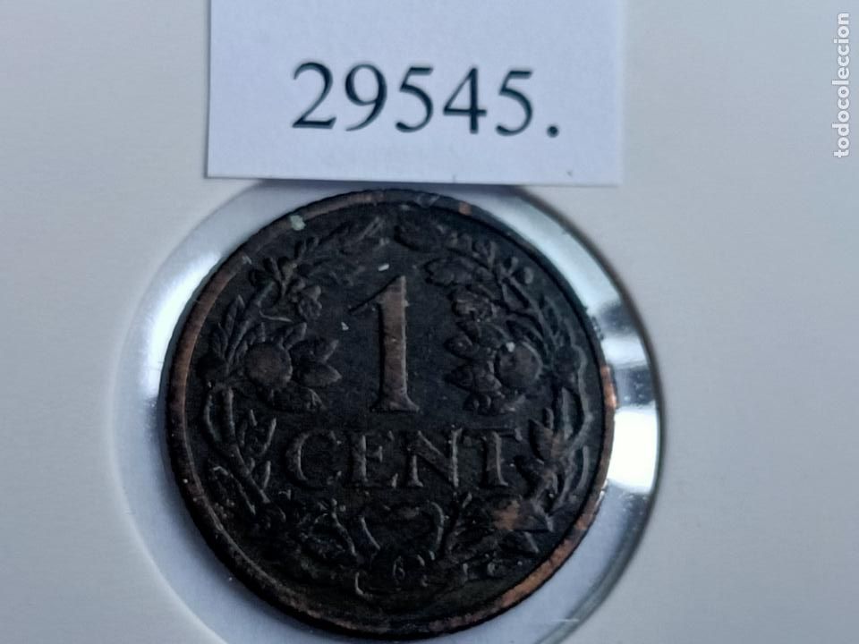 Monedas antiguas de Europa: Holanda 1 c&eacute;ntimo 1917 - Foto 2