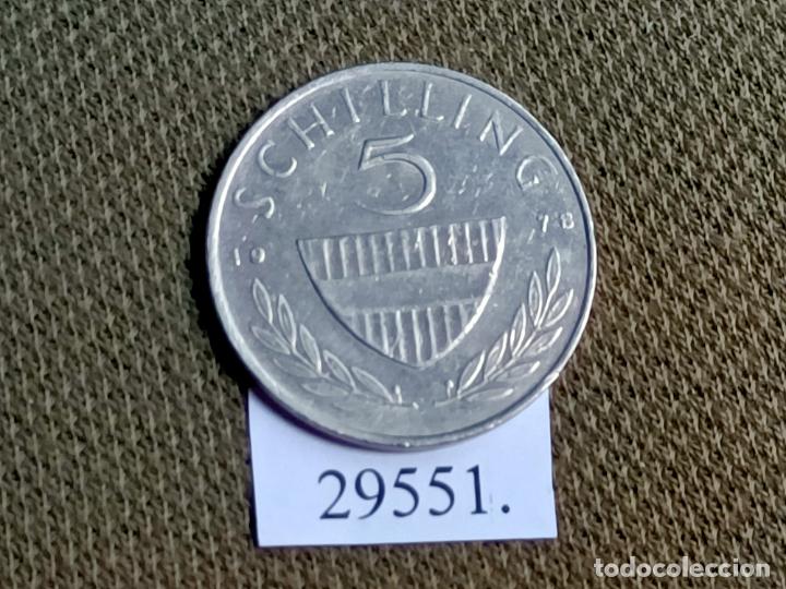 Monedas antiguas de Europa: Austria 5 chelines 1978 - Foto 2