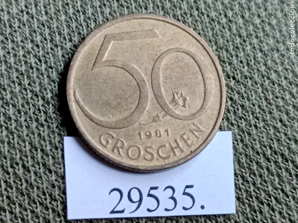 Monedas antiguas de Europa: Austria 50 groschen 1981 - Foto 2