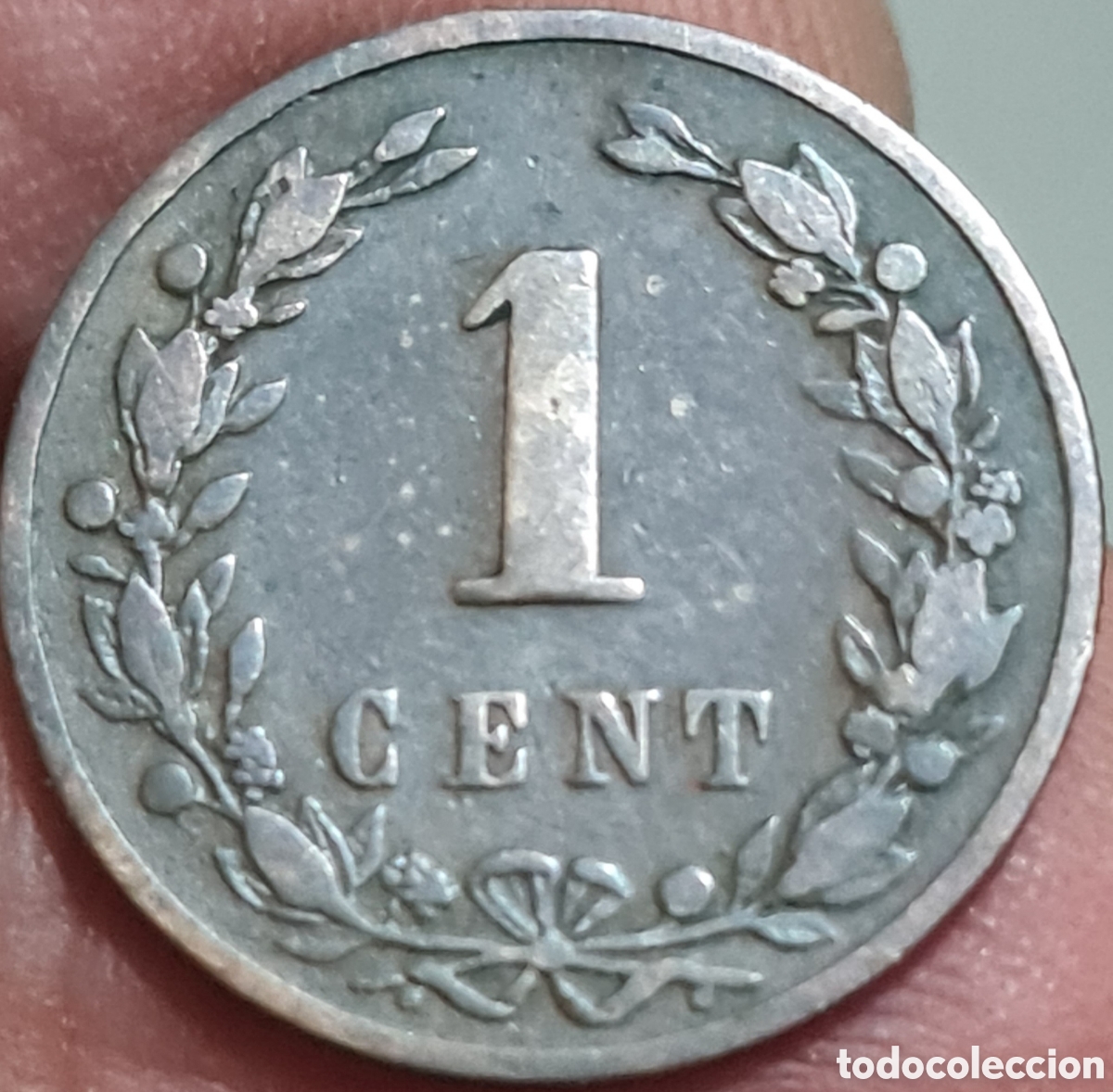 Monedas antiguas de Europa: Moneda Holanda,1.878, 1 Cent, BC++. - Foto 2