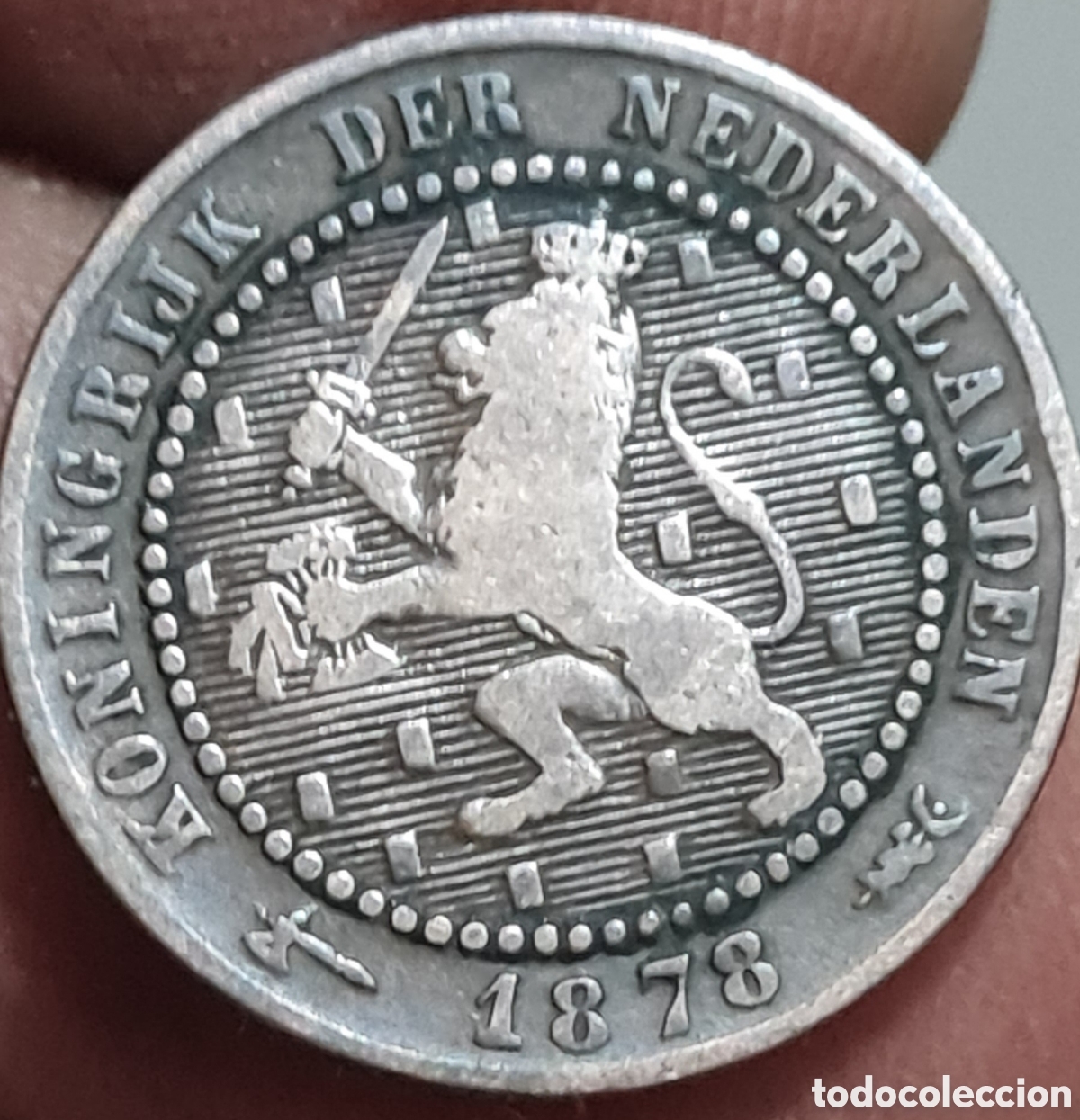 Monedas antiguas de Europa: Moneda Holanda,1.878, 1 Cent, BC++. - Foto 1
