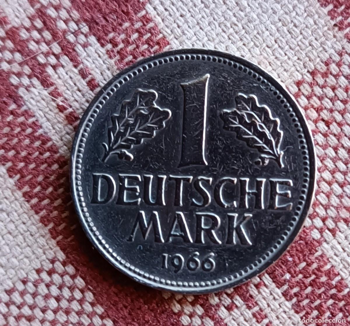 Monedas antiguas de Europa: 1 Deutsche Mark 1966 - Foto 2