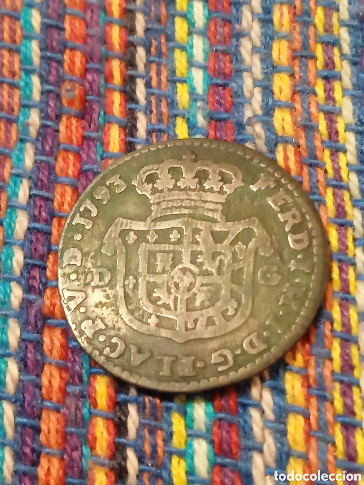 Monedas antiguas de Europa: BOL- RAROS 5 SOLDI 1793 FERDINANDO I DE BORBON PARMA ITALIA MATERIAL: VELLON. DI&Aacute;METRO: 17 MM.