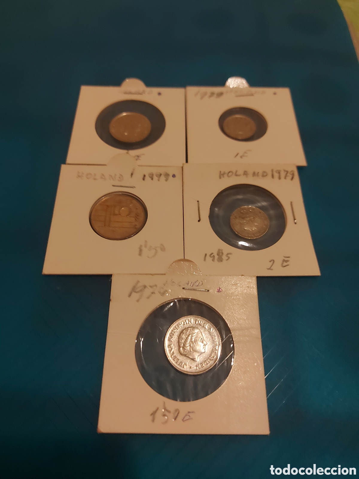 Monedas antiguas de Europa: 5 monedas,Holanda - Foto 1