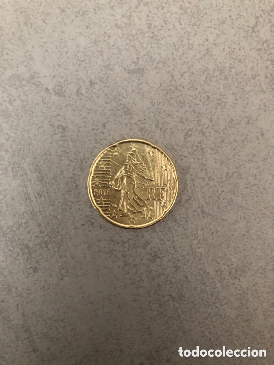 Monedas antiguas de Europa: 20 c&eacute;ntimos Francia 2015 circulada - Foto 1