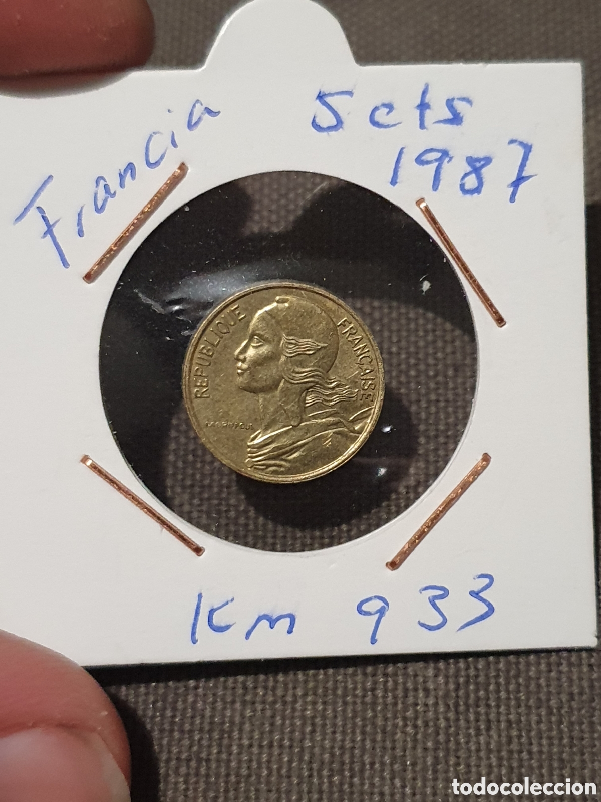 Monedas antiguas de Europa: Francia. 5 c&eacute;ntimos 1987. (L74) - Foto 1