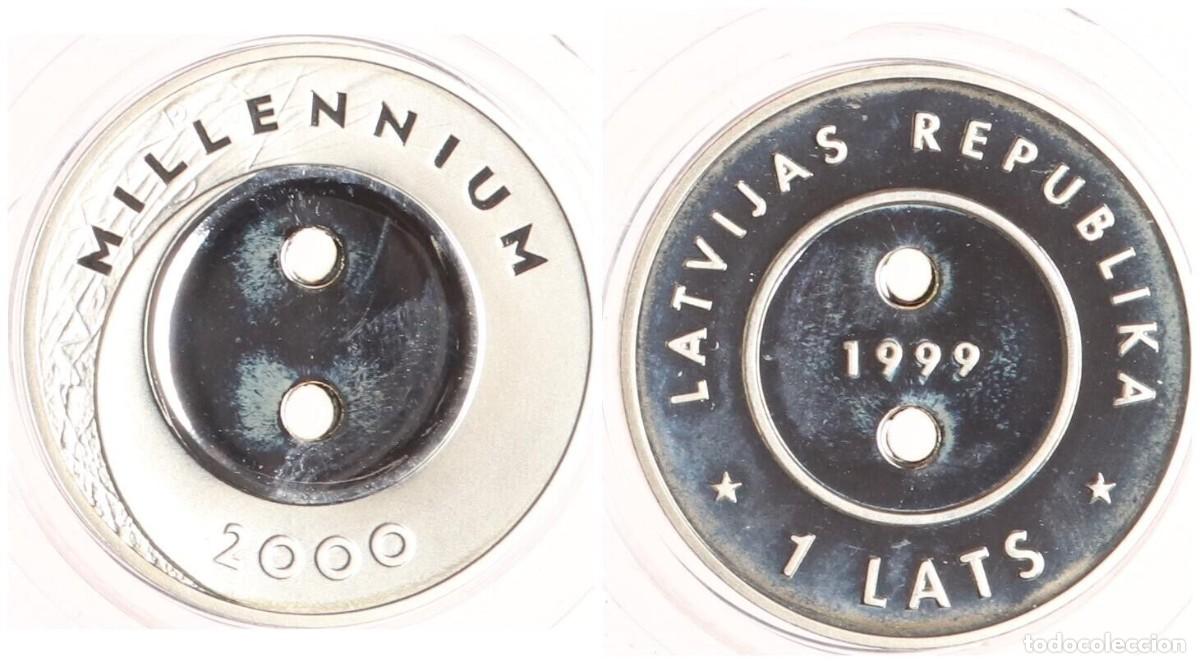 Monedas antiguas de Europa: LETONIA 1 LATS 1999 - MILENIUM - Foto 1