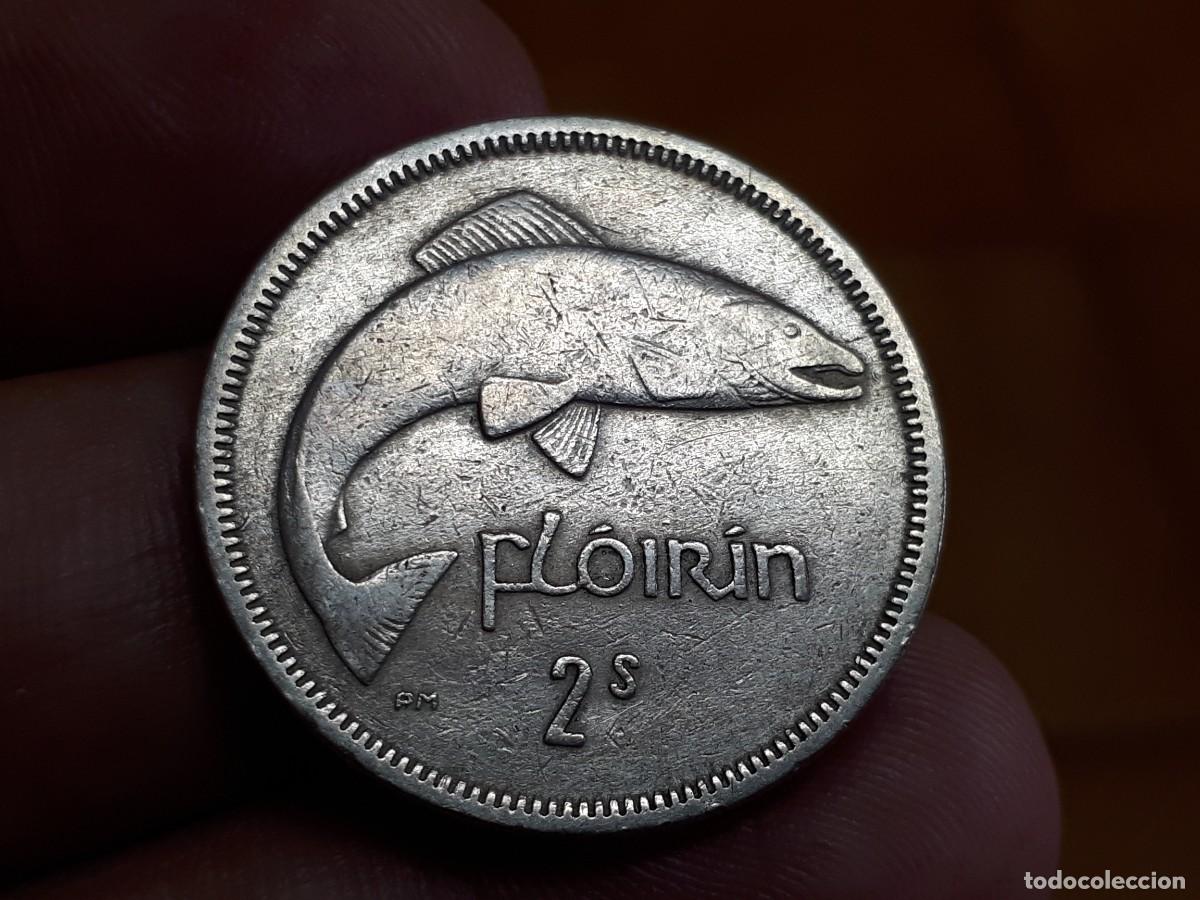 Monedas antiguas de Europa: IRLANDA 2 chelines 1964 EIRE - Foto 2