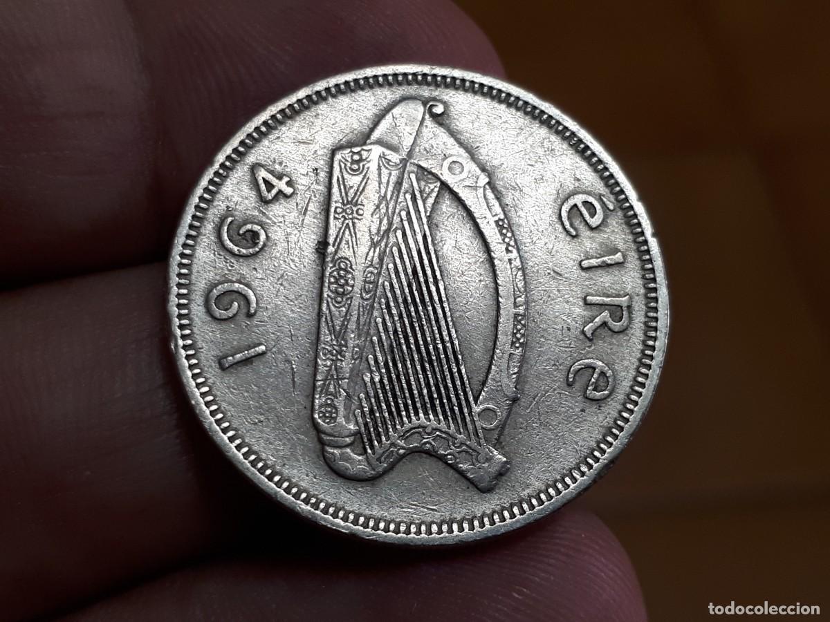 Monedas antiguas de Europa: IRLANDA 2 chelines 1964 EIRE - Foto 1