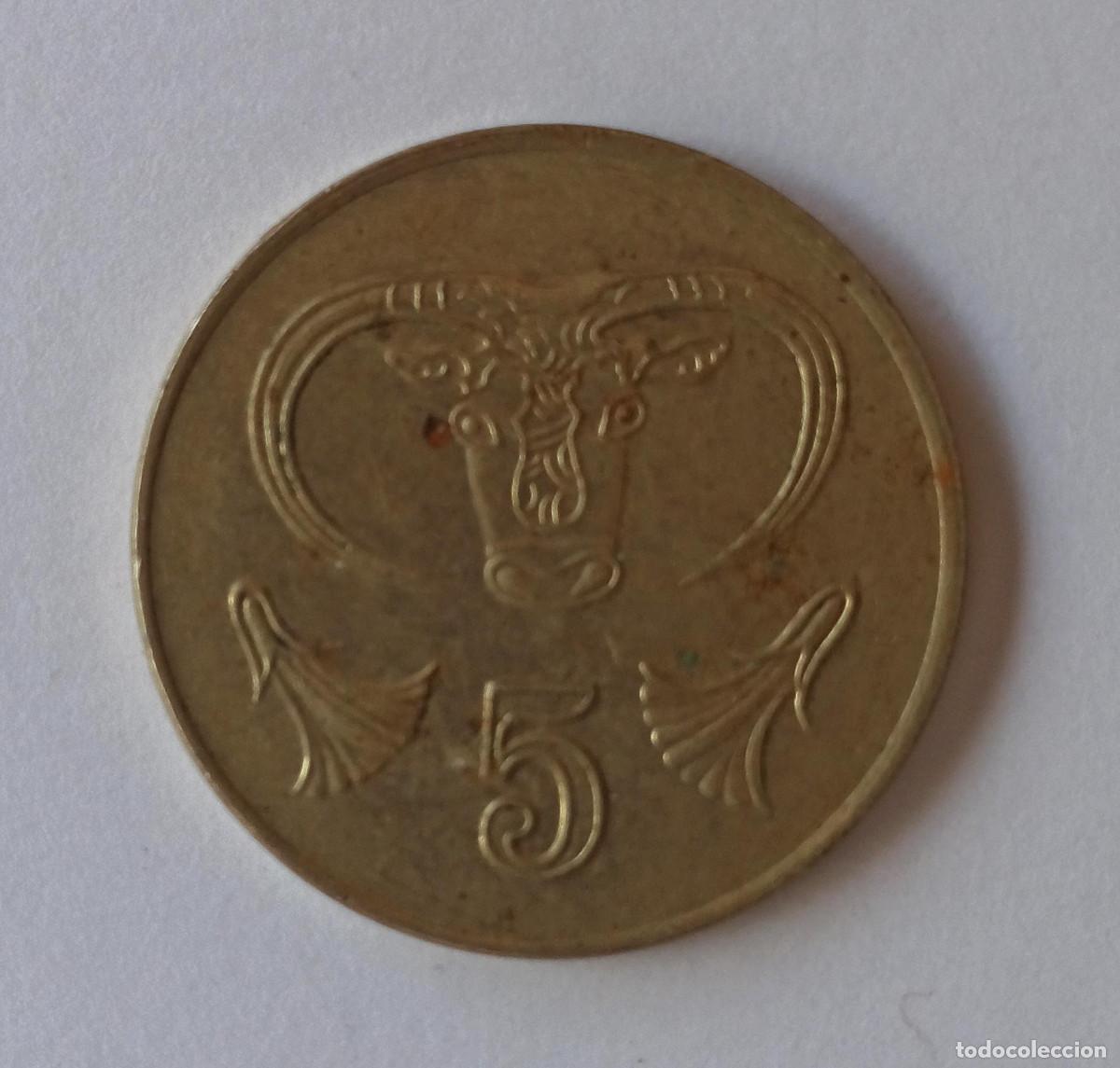 Monedas antiguas de Europa: MONEDA DE 5 CENTS ( CHIPRE ) 1994 - Foto 1