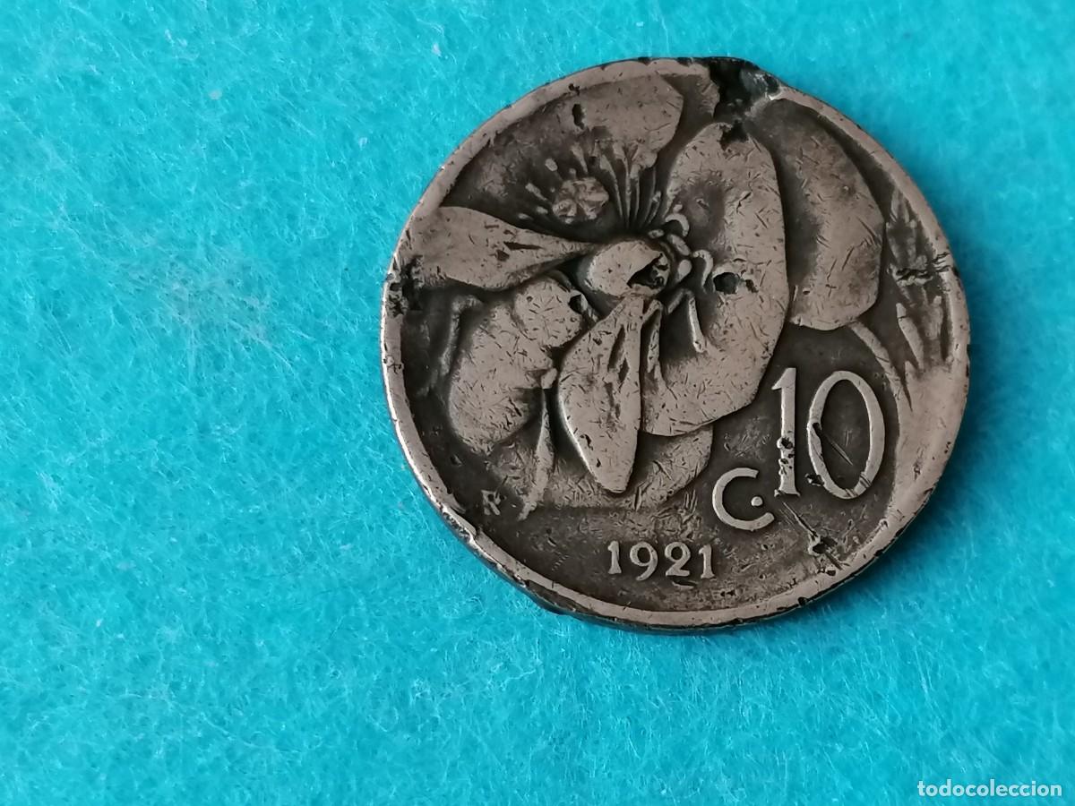 Monedas antiguas de Europa: Moneda ,Italia, 10 cent , 1921, BC, - Foto 1