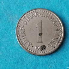 Monedas antiguas de Europa: MONEDA ,YUGOSLAVIA, 1 DINAR , 1982, EBC,
