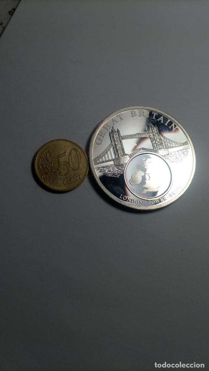 Moedas antigas da Europa: EURO MEDALLA - GRAN BRETA&Ntilde;A - LONDRES - TOWER BRITGE