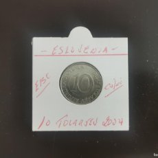 Monedas antiguas de Europa: ESLOVENIA 10 TOLARJEV 2004 MBC KM=41 (CUPRONIQUEL)