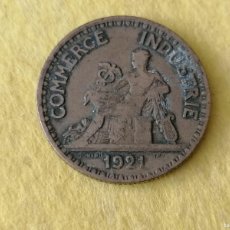 Monedas antiguas de Europa: MONEDA, FRANCIA, 2 FRANCOS, 1921, MBC
