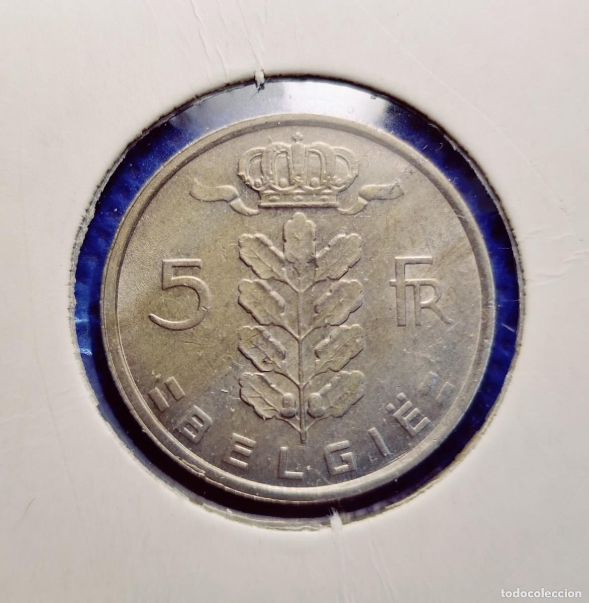 Old Coins of Europe: B&eacute;lgica 5 francos 1973