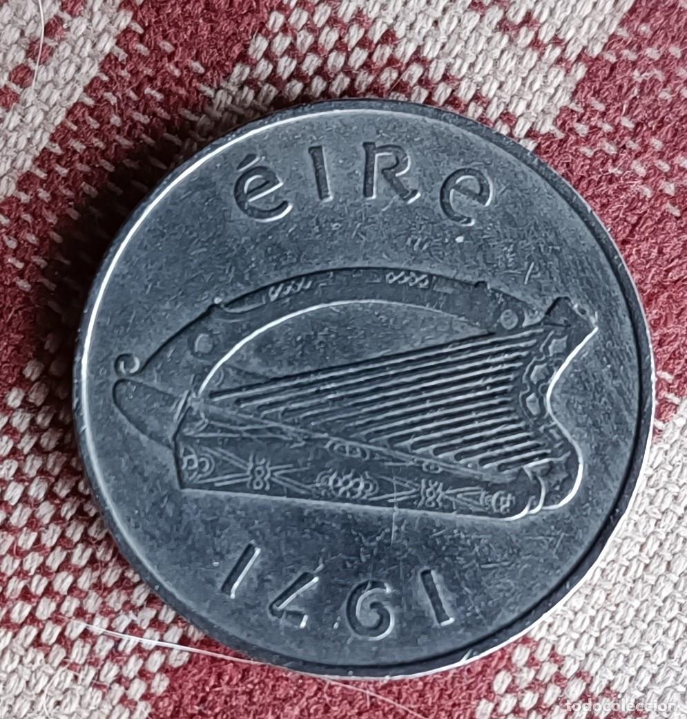Monedas antiguas de Europa: Moneda 10 P Eire 1971 - Foto 1