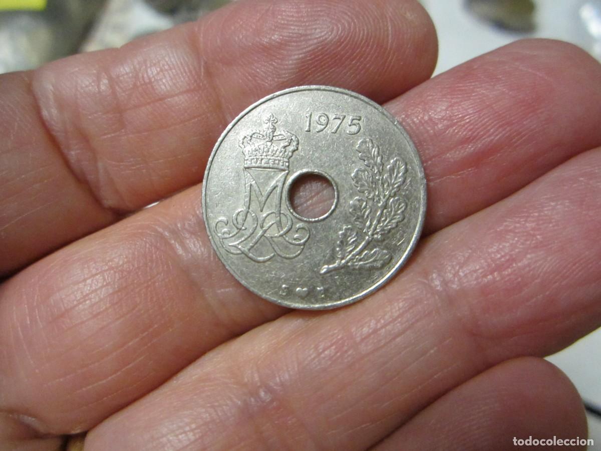 Monedas antiguas de Europa: MONEDA DE DINAMARCA DE 25 ORE DE 1975 - Foto 1