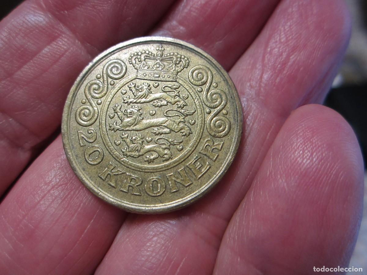 Monedas antiguas de Europa: MONEDA DE DINAMARCA DE 20 CORONAS DE 1998 - Foto 2
