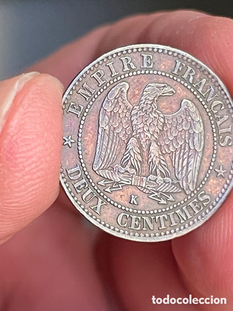 Monedas antiguas de Europa: 2 Centimos 1862. Francia - Foto 6