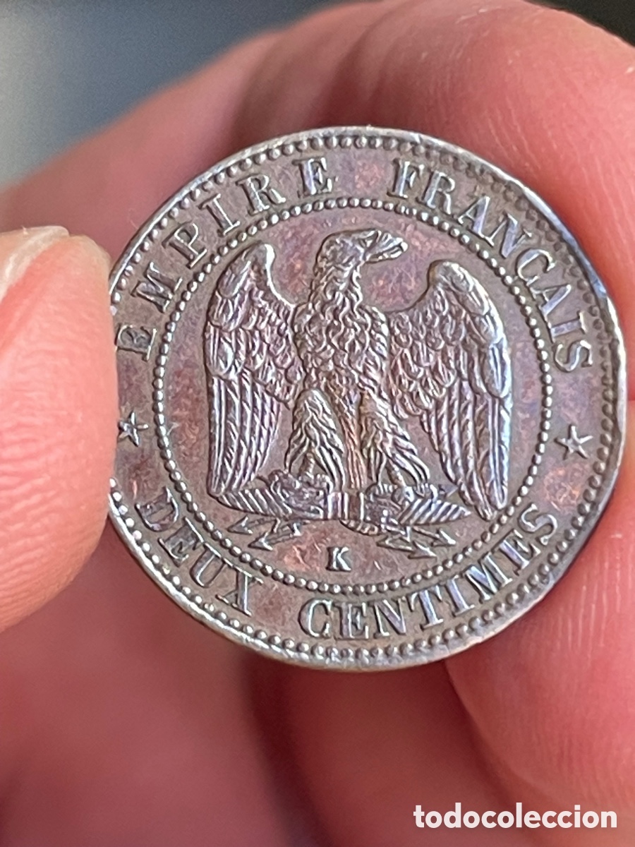 Monedas antiguas de Europa: 2 Centimos 1862. Francia - Foto 7