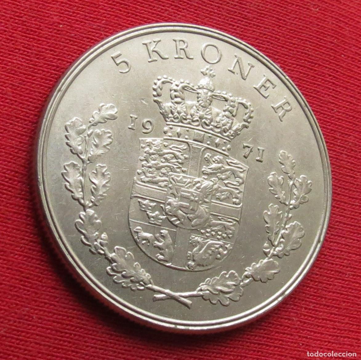 Monedas antiguas de Europa: Dinamarca 5 kroner 1971 - Foto 1