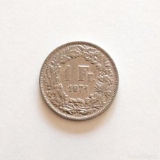 Monedas antiguas de Europa: MONEDA DE 1 FRANCO SUIZO. 1971. MUY BIEN CONSERVADA.