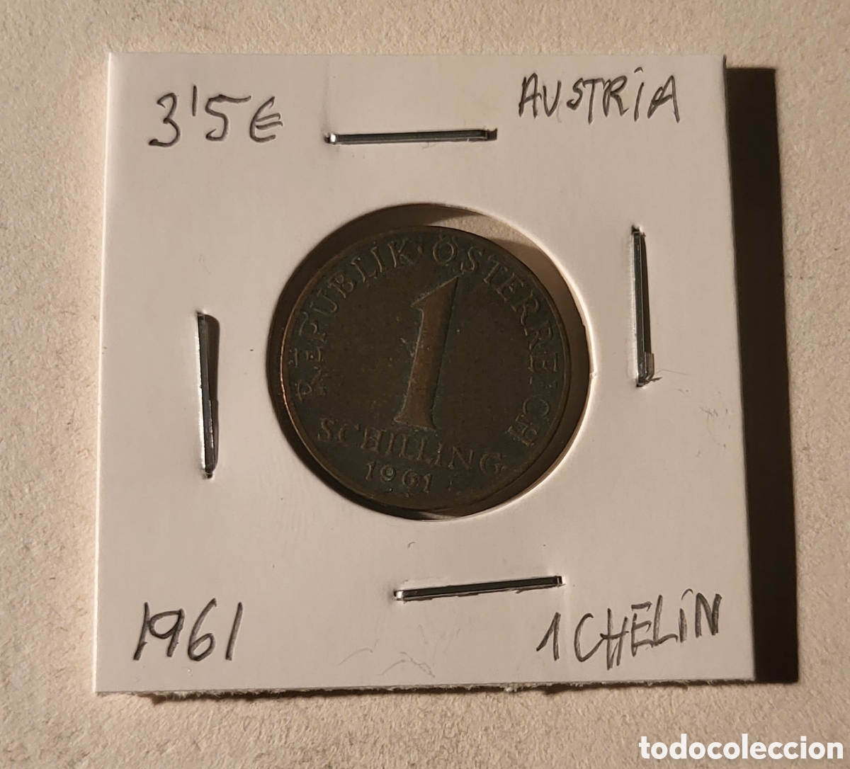 Monedas antiguas de Europa: MONEDA DE AUSTRIA 1961. 1 CHELIN - Foto 1