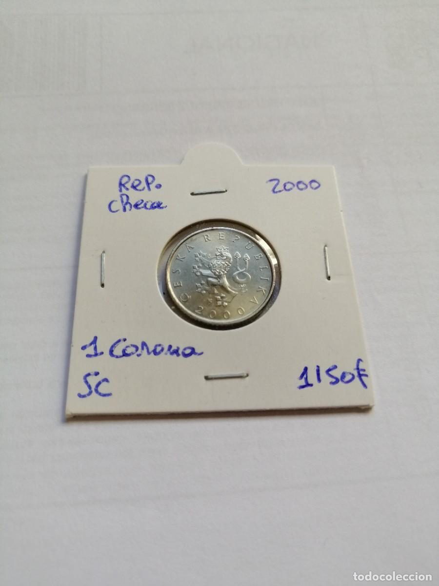 Monedas antiguas de Europa: Rep&uacute;blica Checa 1 Corona 2000 SC - Foto 1