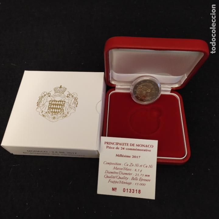 Monedas antiguas de Europa: MONACO 2017. MONEDA DE 2 EUROS DEDICADA A LOS CARABINEROS DEL PRINCIPE