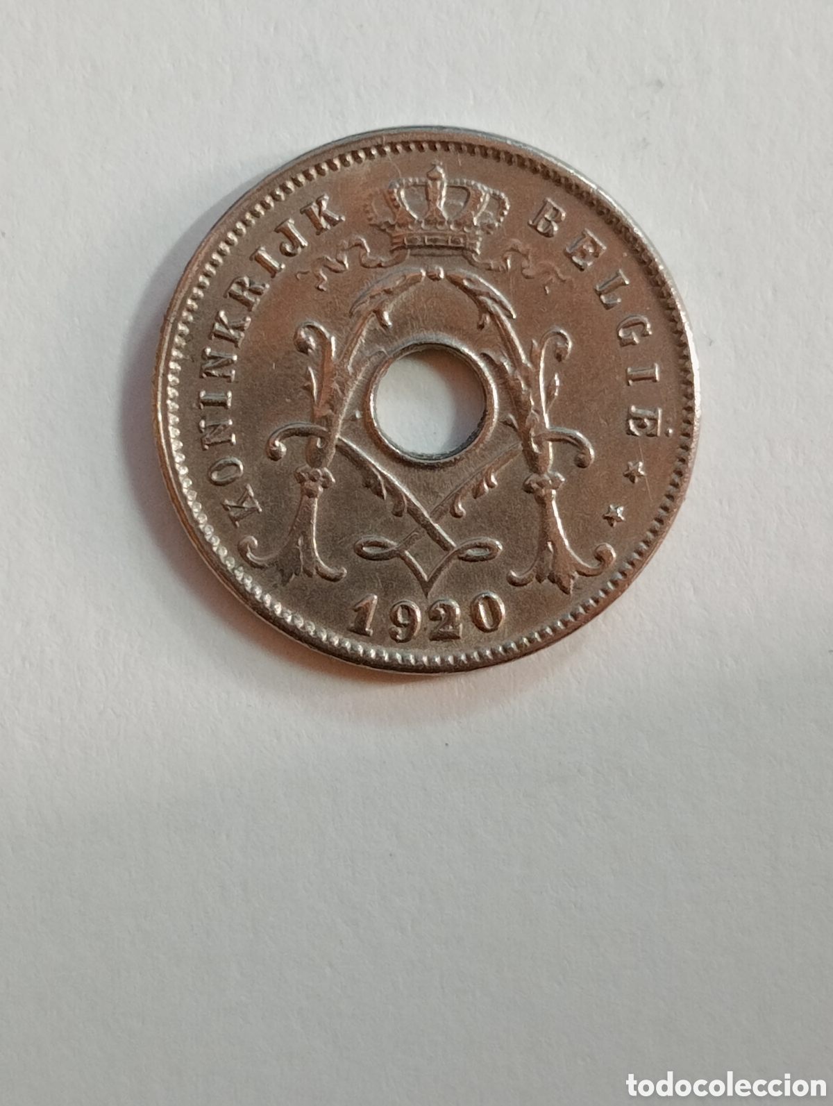 Moedas antigas da Europa: B&Eacute;LGICA 5 CENT. 1920