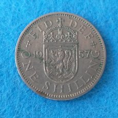 Monedas antiguas de Europa: MONEDA DE GRAN BRETAÑA. ONE SHILLING. AÑO 1957