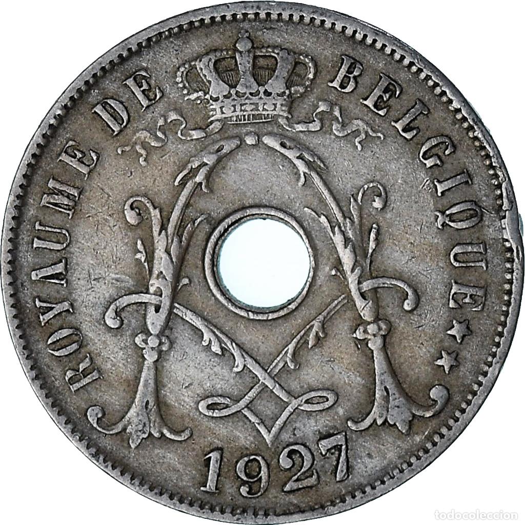 Monete antiche di Europa: [#1027102] B&eacute;lgica, 25 Centimes, 1927, Cobre - n&iacute;quel, MBC, KM:68.1