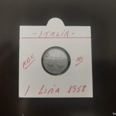Monedas antiguas de Europa: ITALIA 1 LIRA 1958 MBC KM=91 (ALUMINIO)