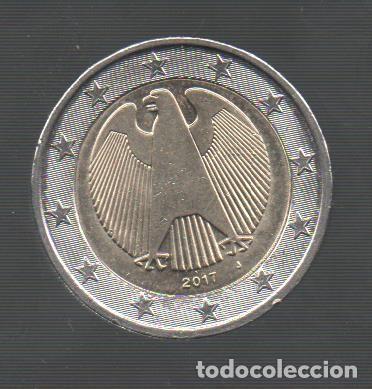 Moedas antigas da Europa: FILA MOEDA DEUTSCHLAND-ALEMANIA 2017 2 EUROS LETRA J CIRCULADA