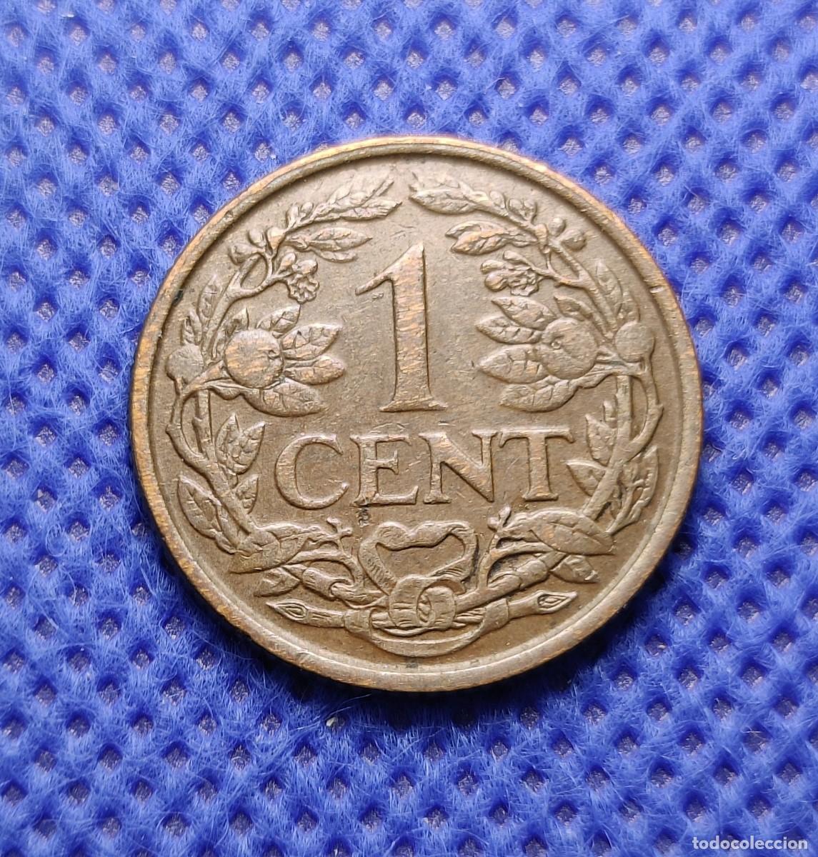 Monedas antiguas de Europa: Holanda 1 cent c&eacute;ntimo 1941 - Foto 2
