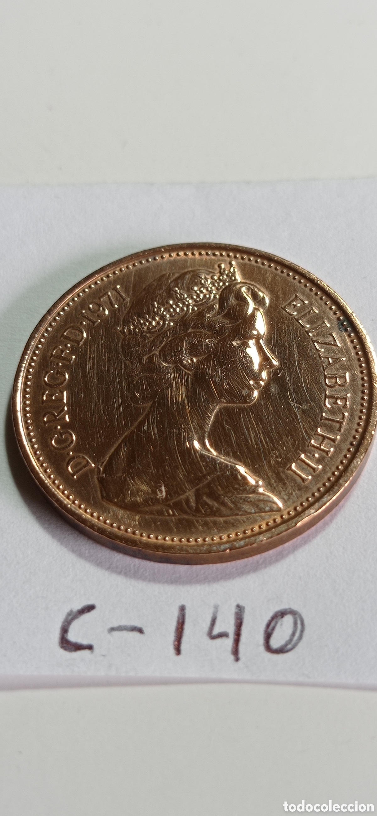 Monedas antiguas de Europa: MONEDA DE 2 PENCE / DE INGLATERRA - 1971 - Foto 1