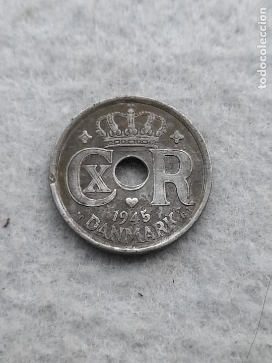 Monedas antiguas de Europa: Dinamarca. 25 Ore. A&ntilde;o 1945. - Foto 1