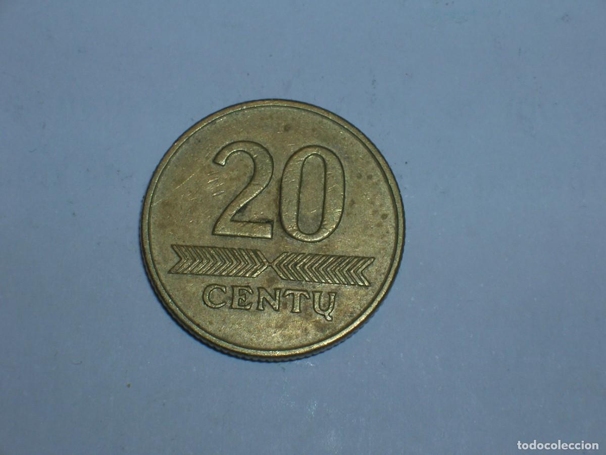 Monedas antiguas de Europa: LITUANIA 20 centu 1997 (14054) - Foto 2