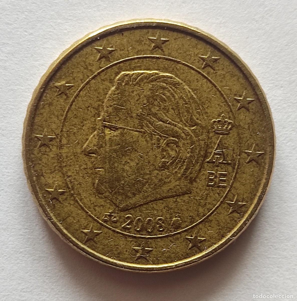 Monedas antiguas de Europa: Belgica-50 cent-2008.