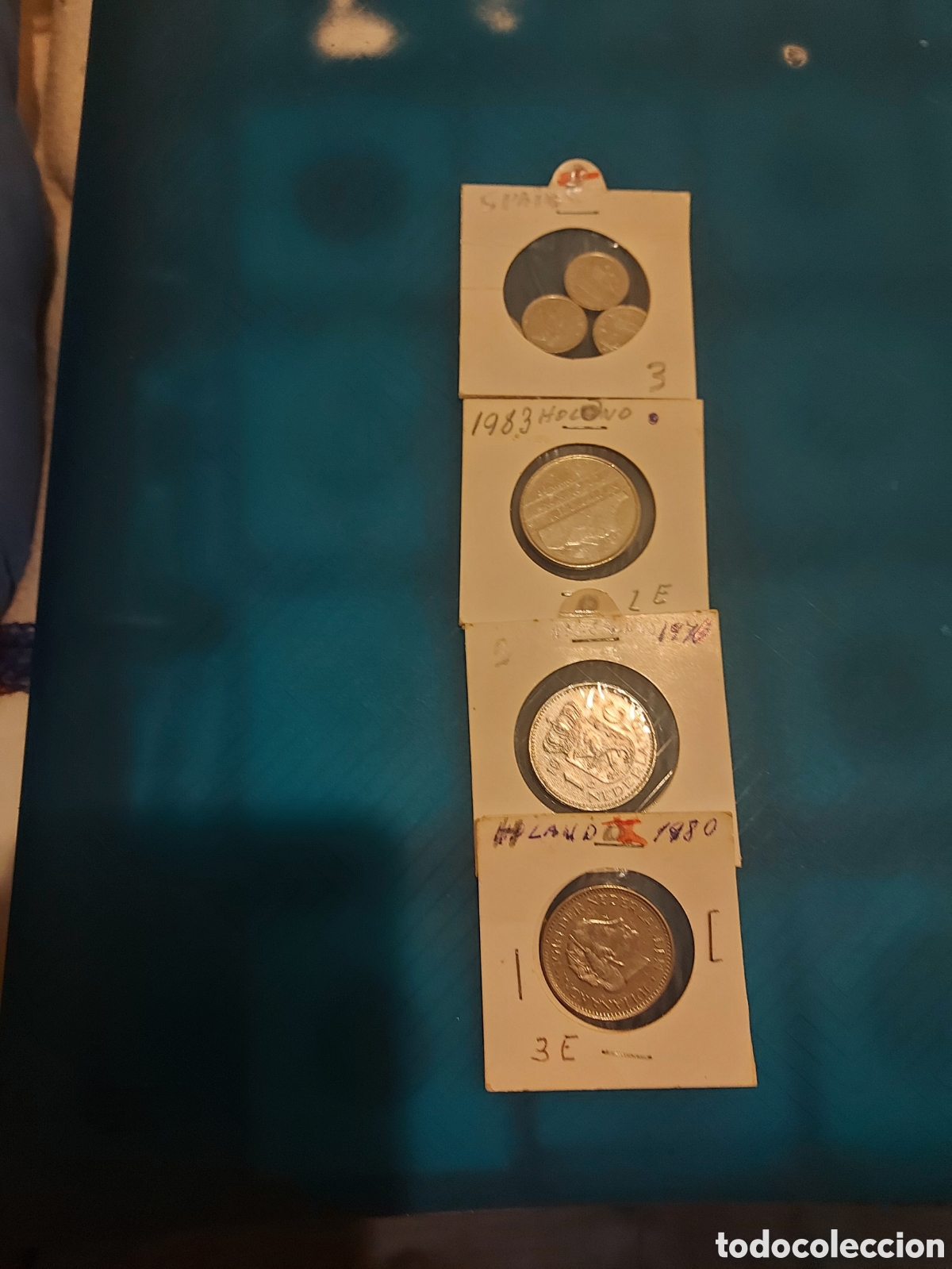 Monedas antiguas de Europa: 3 Espa&ntilde;a y3Holanda - Foto 1