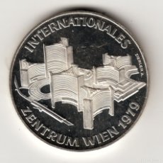 Monedas antiguas de Europa: AUSTRIA 100 SHILLING PLATA 1979 PROOF CENTRO INTERNACIONAL DE VIENA