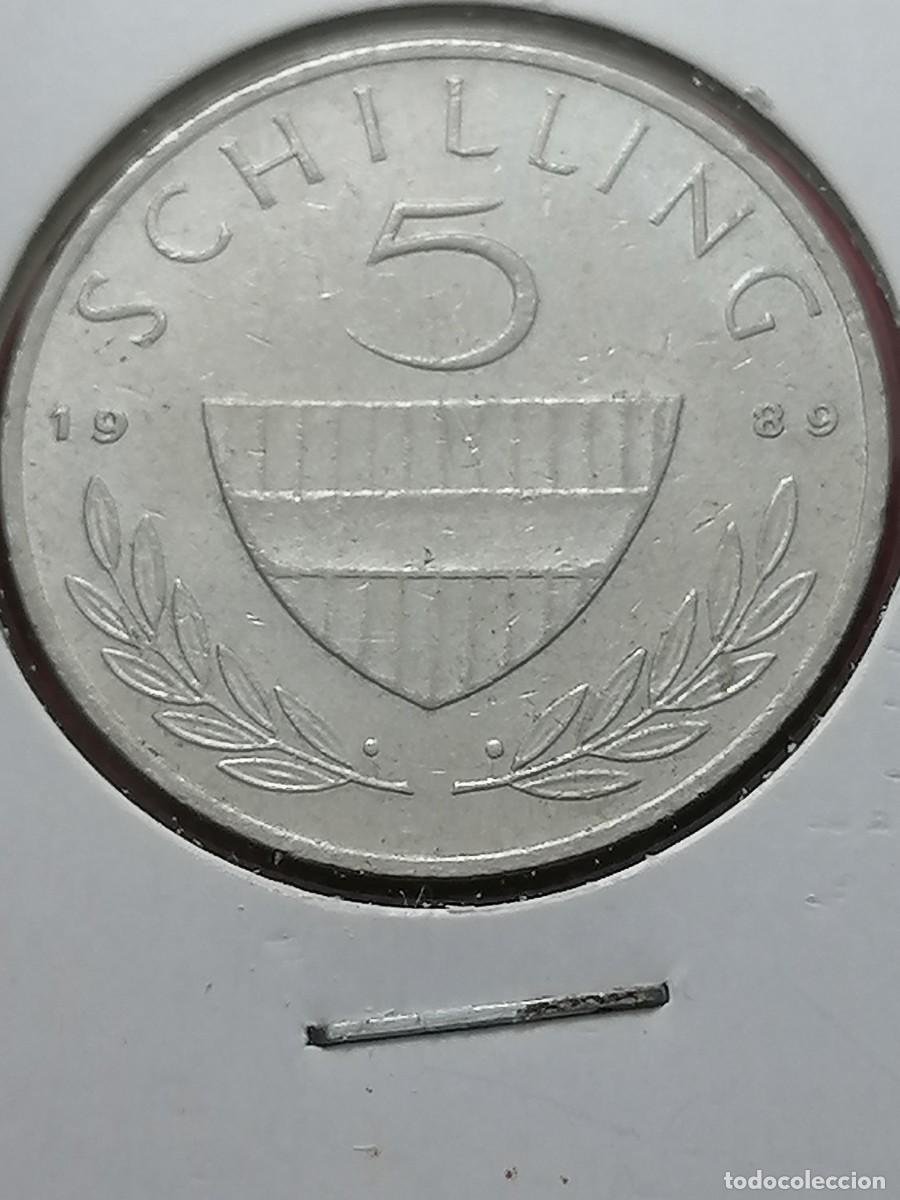 Monedas antiguas de Europa: AUSTRIA 5 SCHILLING 1989 - Foto 2