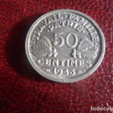 Monedas antiguas de Europa: 50 CENTIMOS FRANCIA 1943