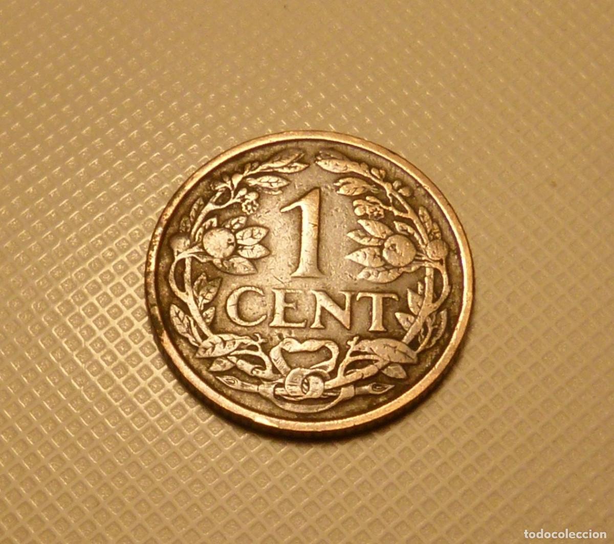 Monedas antiguas de Europa: MONEDA DE BRONCE DE 1 CENTIMO DE HOLANDA A&Ntilde;O 1925 - Foto 2