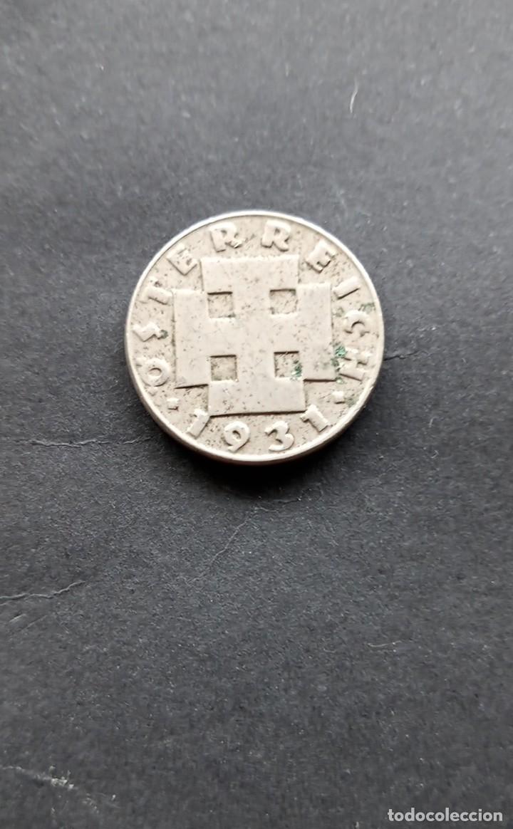 Moedas antigas da Europa: AUSTRIA 5 GROSCHEN 1931