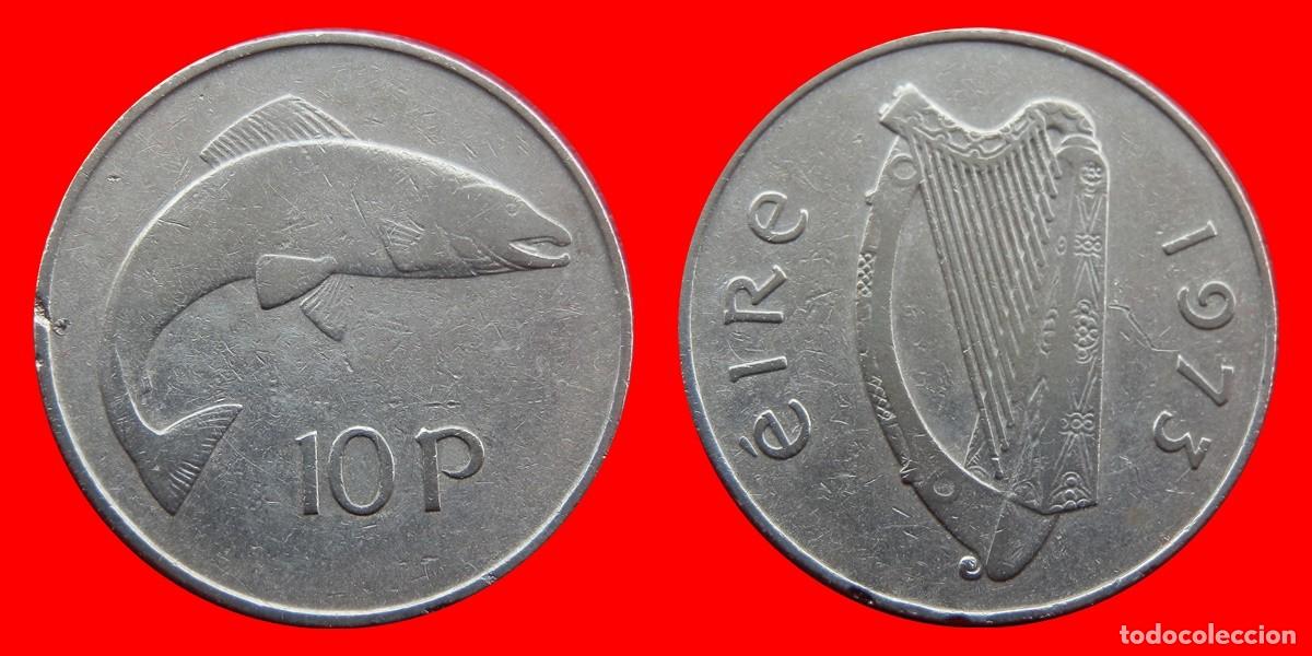 Monedas antiguas de Europa: 10 PENIQUES PENCE 1973 IRLANDA-95840