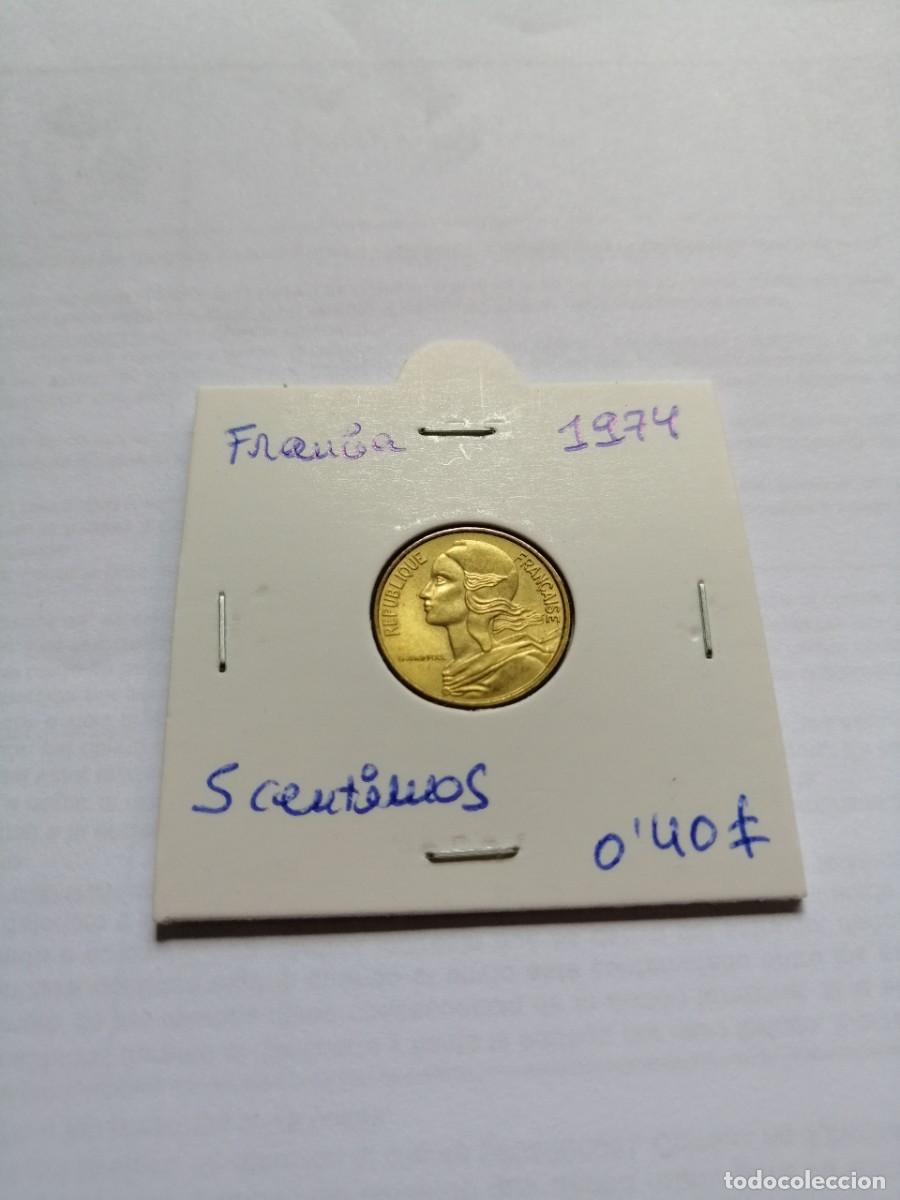 Monedas antiguas de Europa: Francia 5 Centimos 1974 - Foto 1