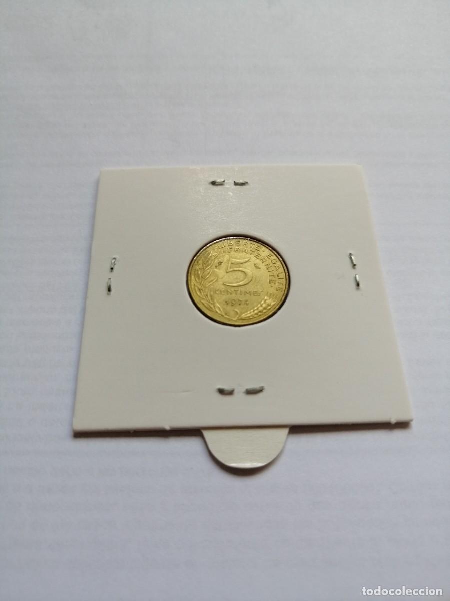 Monedas antiguas de Europa: Francia 5 Centimos 1974 - Foto 2